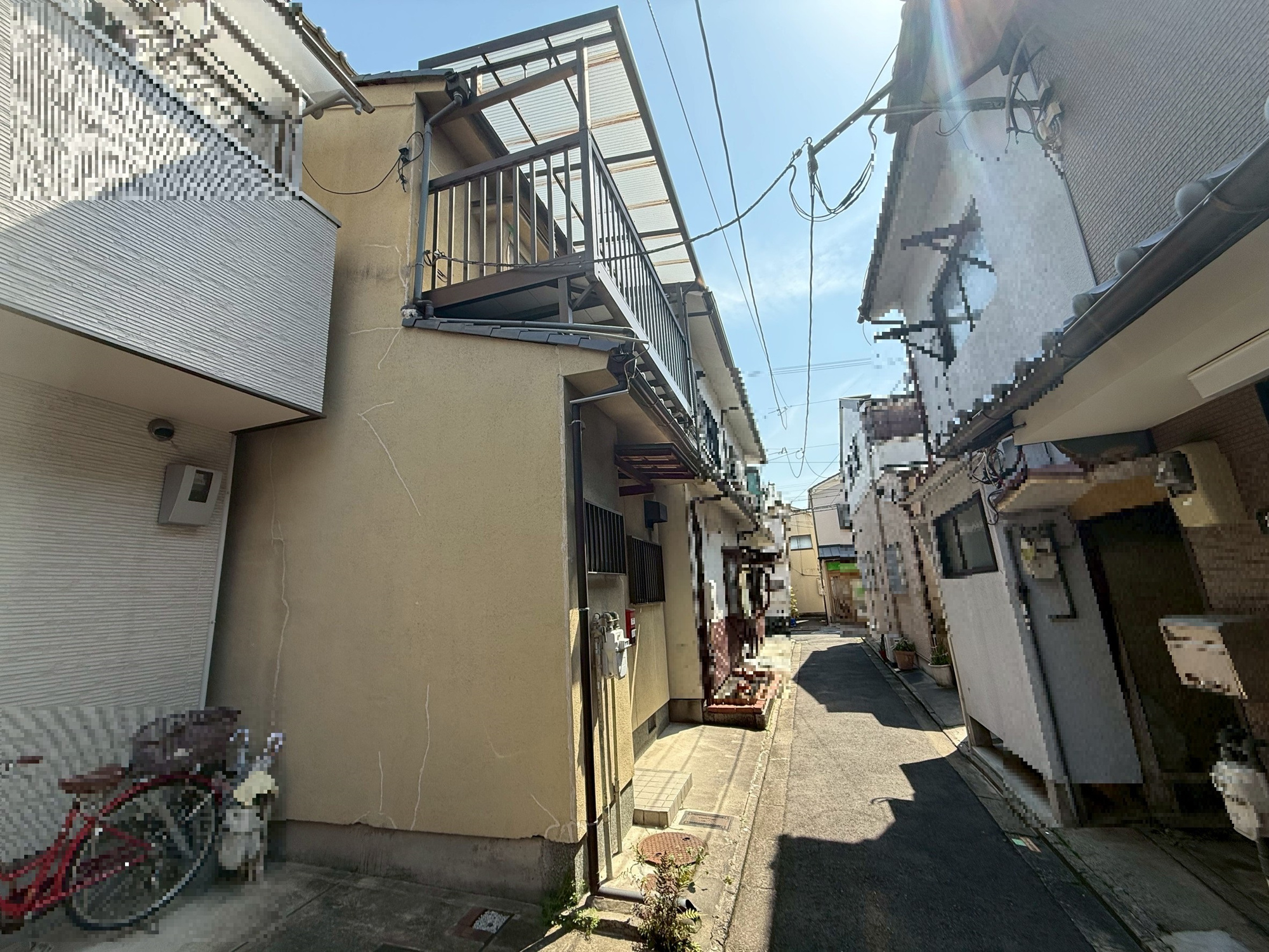 下京区中堂寺前田町戸建の前面道路含む現地写真