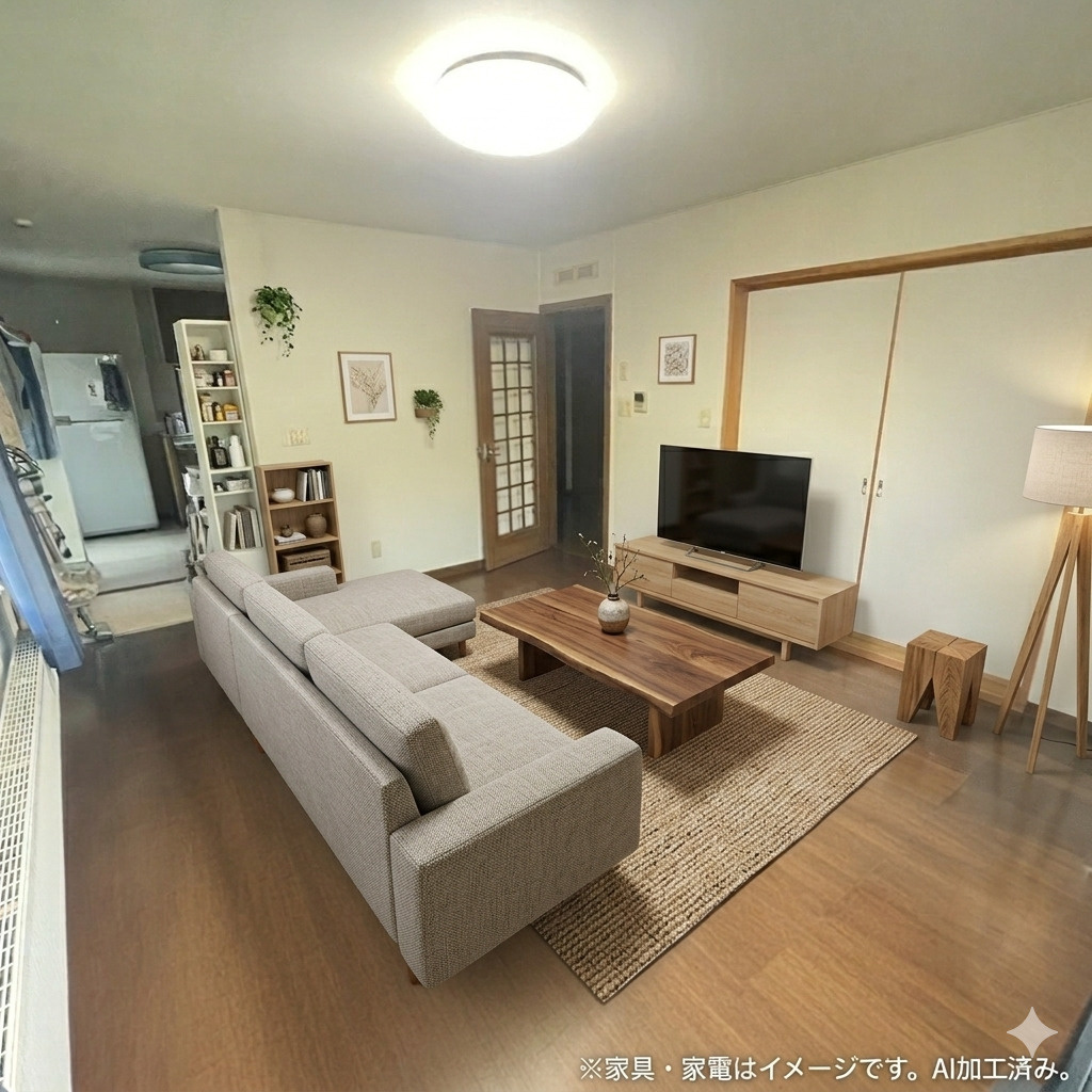 登別市新生町4丁目42-11　中古住宅の居間・リビング
