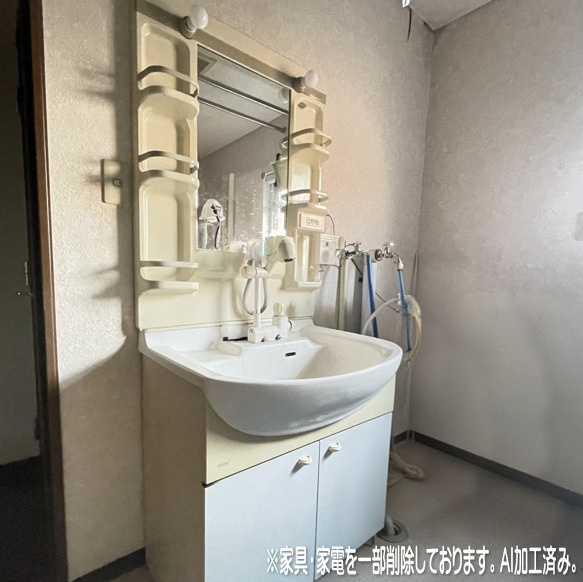 登別市新生町4丁目42-11　中古住宅の独立洗面台
