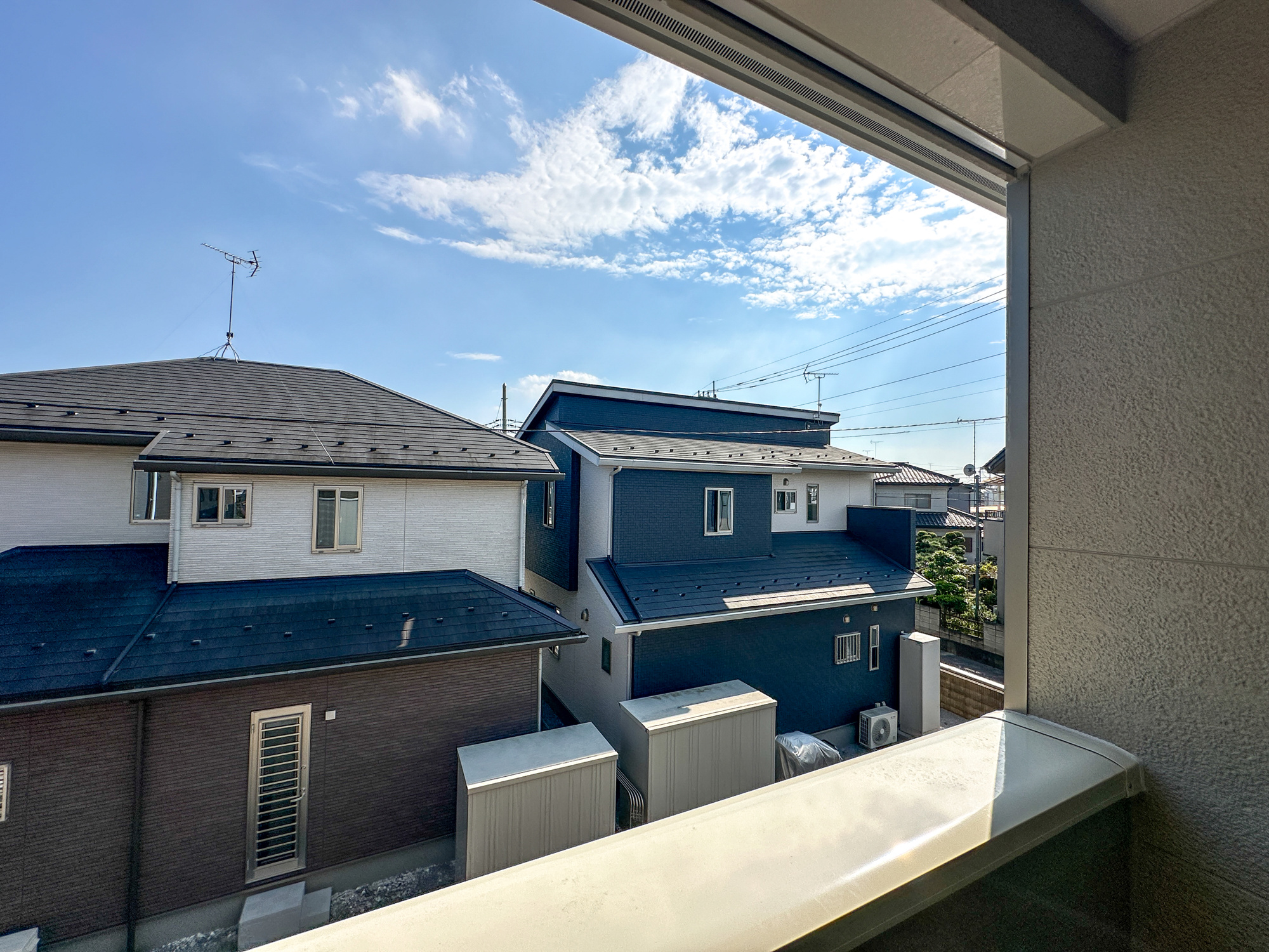 宇都宮市東峰町の新築一戸建の展望|隣地との距離が確保されているので開放感のある眺望♪