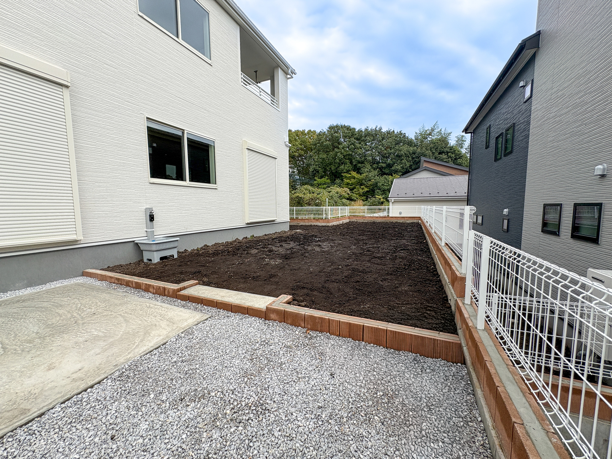 第17渋川金井　新築住宅全5棟の庭|お庭での家庭菜園・ガーデニングを通じて、お子様と一緒に育てていくと、思い出も増えていきそうですね♪