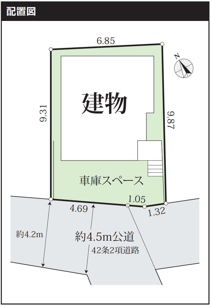 横浜市鶴見区北寺尾6丁目 新築戸建て【仲介手数料無料】の区画図