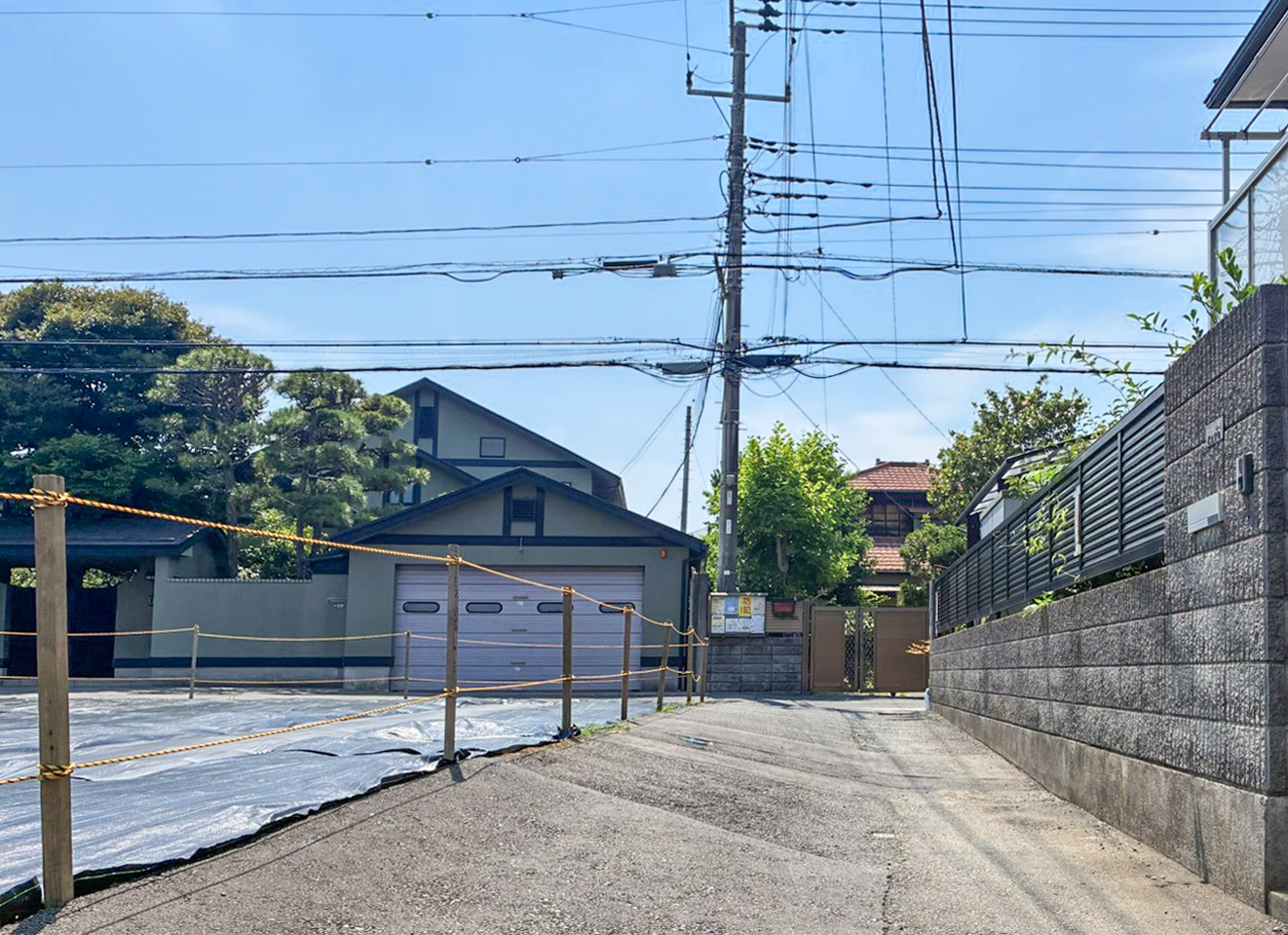 宅地分譲［鎌倉市由比ガ浜１丁目Ⅱ］の前面道路含む現地写真|現地（2026年6月撮影）