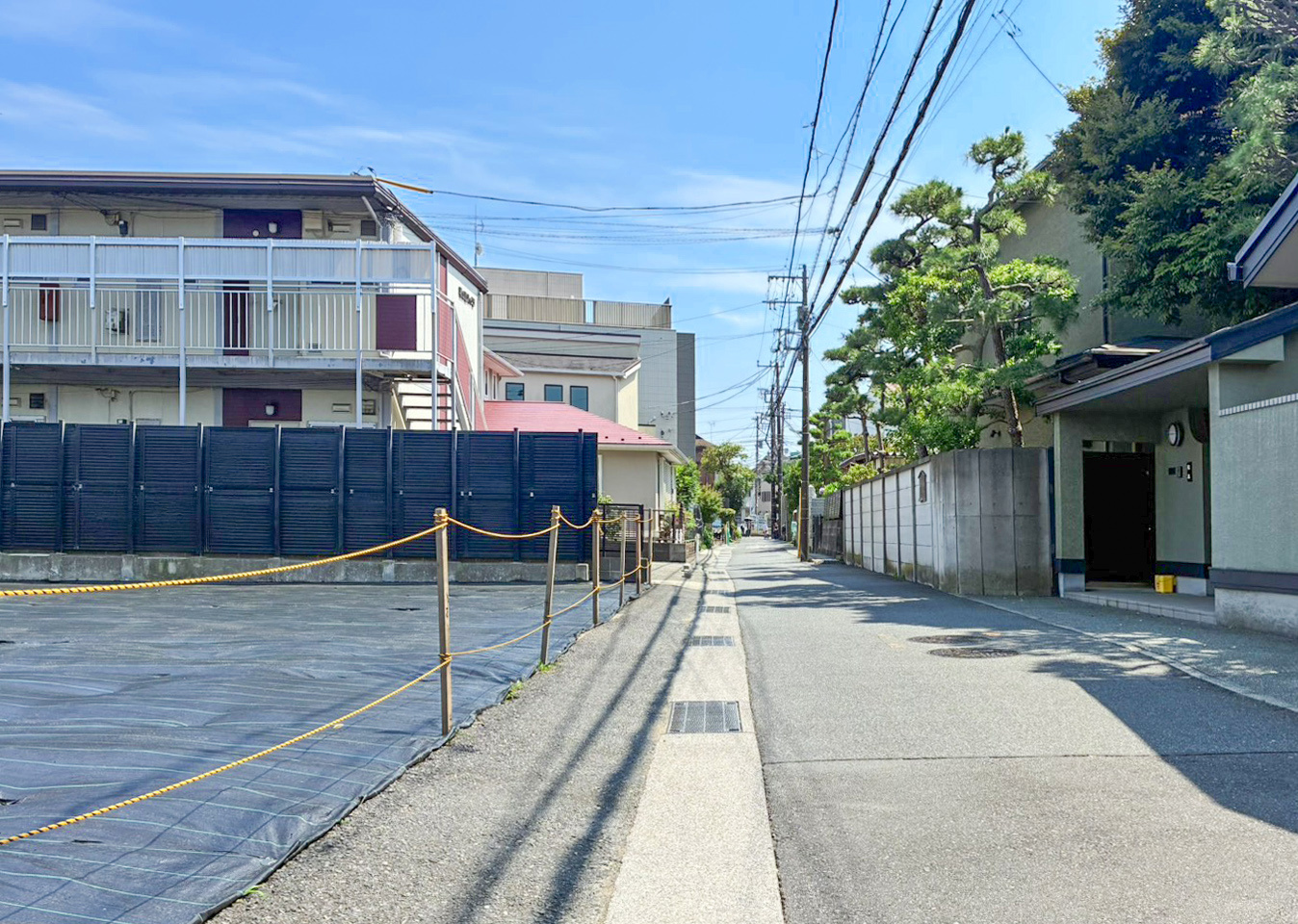 宅地分譲［鎌倉市由比ガ浜１丁目Ⅱ］の前面道路含む現地写真|現地（2026年6月撮影）