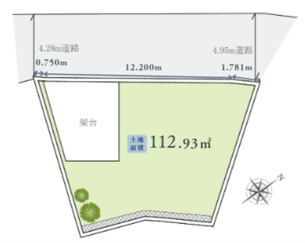 横浜市南区六ッ川2丁目 新築戸建て【仲介手数料無料】の区画図