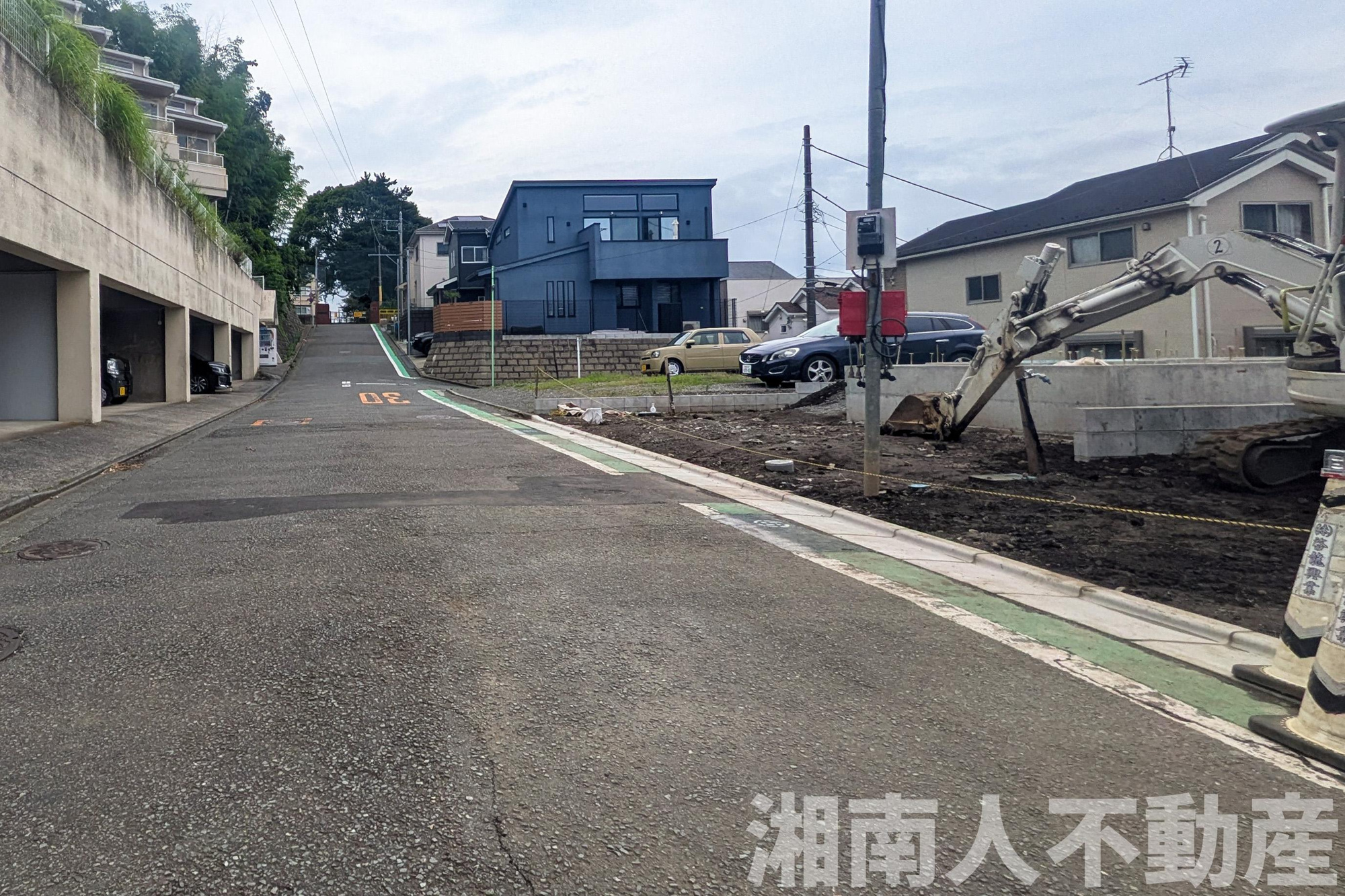 藤沢市大鋸１０１０－１新築戸建ての前面道路含む現地写真|前面道路含む現地写真です