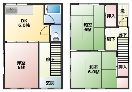 堺市中区八田西町2丁6-42の間取り