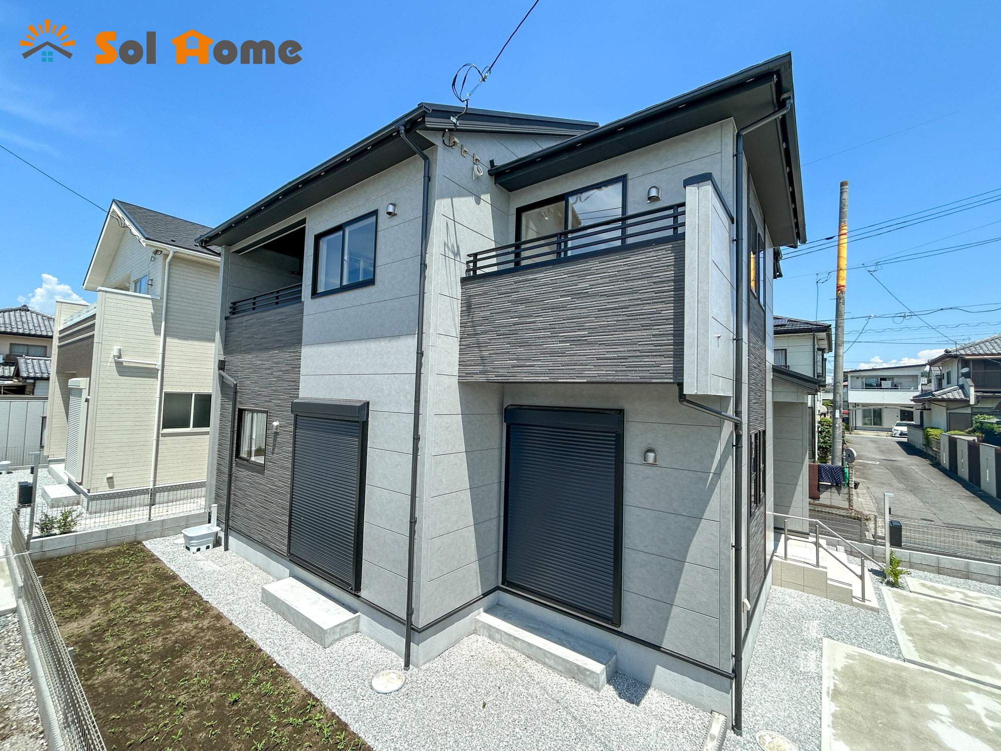 前橋市龍蔵寺町　新築住宅全3棟の外観|◆本日のご案内も大歓迎です♪◆ 図面や写真では分からない部分を不動産のプロが丁寧にご説明いたします！！ソルホームはいつでもお問い合わせをお待ちしております♪