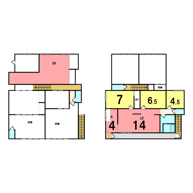 室蘭市中島町3丁目23-8_店舗付共同住宅の間取り