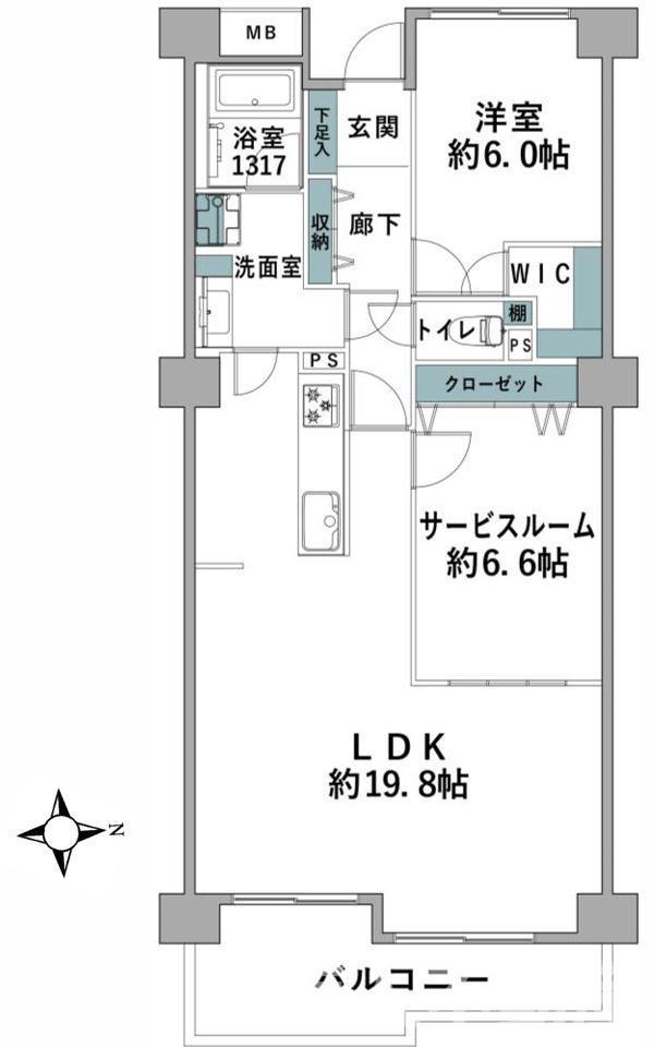 シャルマンコーポ湘南ライフタウンの間取り