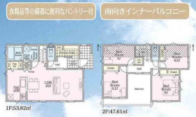 横浜市都筑区東山田4丁目 新築戸建て【仲介手数料無料】の間取り