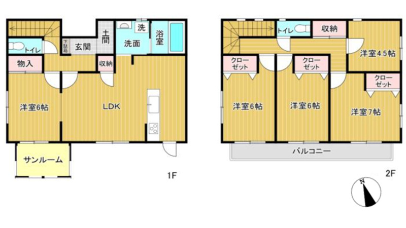 上江袋　間取図