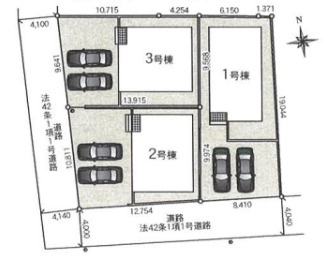 高根沢町宝積寺第１８　新築住宅全３棟の区画図|「初めまして！」が集まる分譲地。たくさんの子供たちが年齢を問わずに、仲良く一緒に成長できるのは分譲地の特徴ですね。