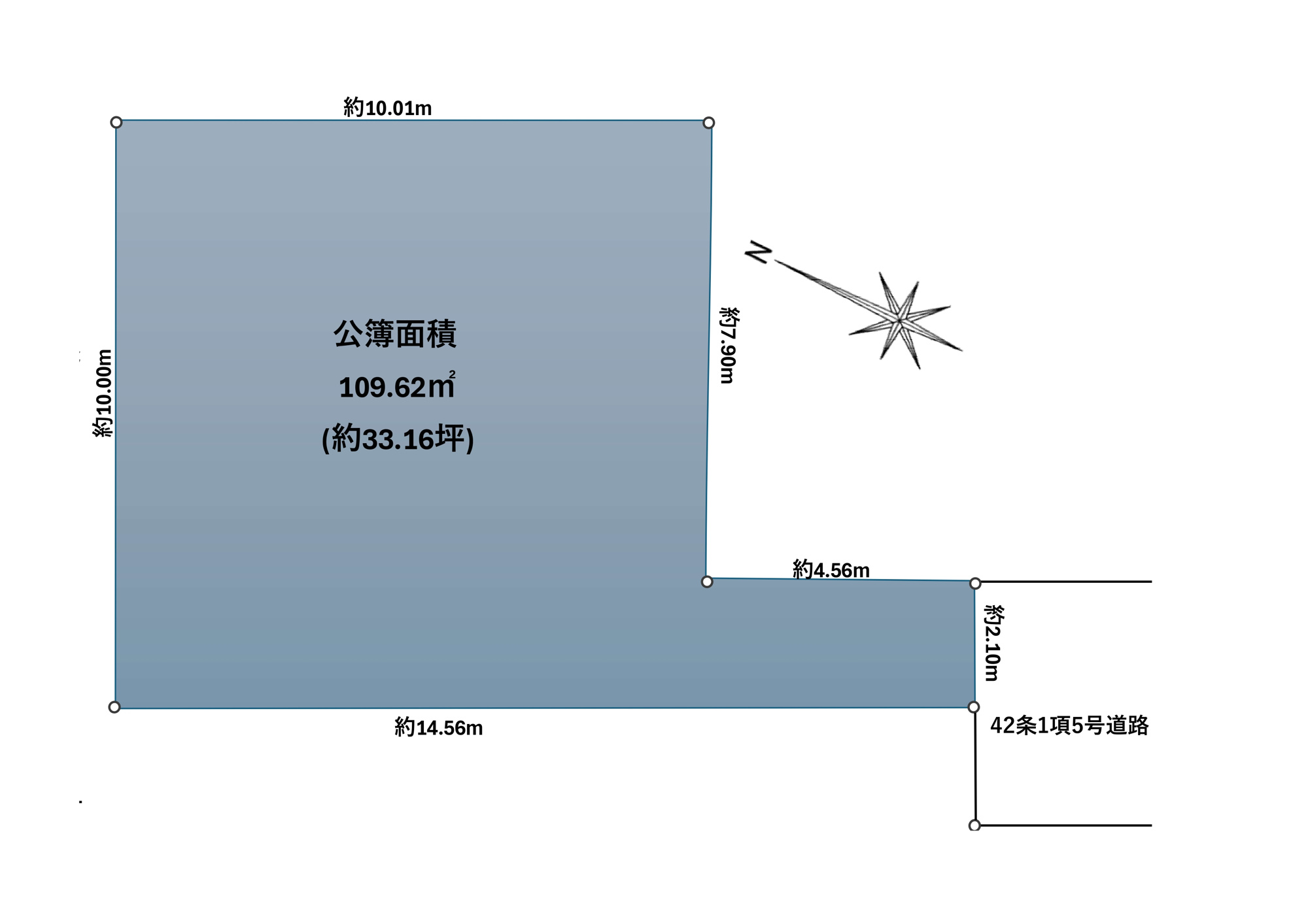 さいたま市西区宝来　売地の土地図