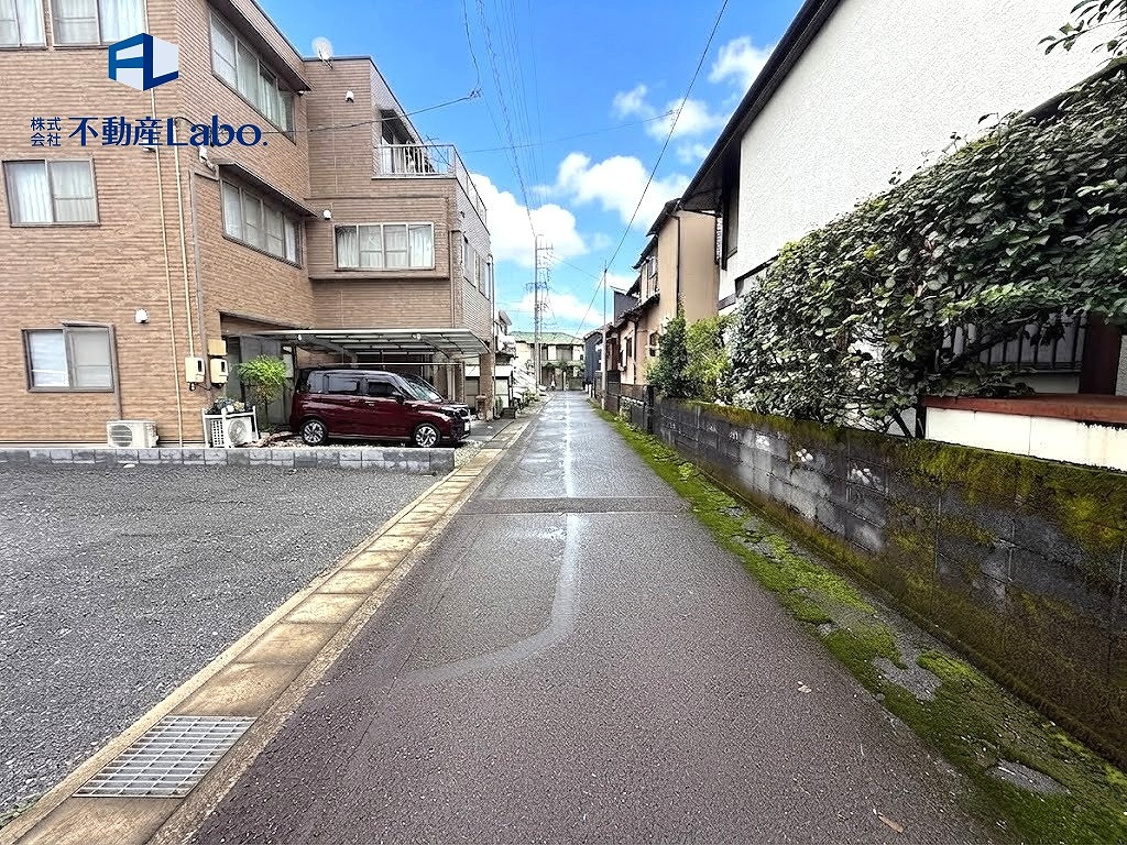 リーブルガーデン　葵区東千代田1丁目　全1棟の前面道路含む現地写真|これから建築が始まる建売住宅の建築予定地です♪