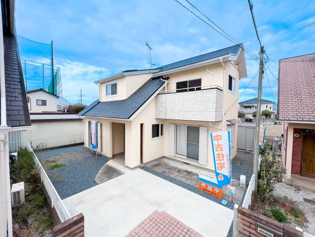 玉村町五料　中古住宅の庭|外部塗装済みで綺麗です♪