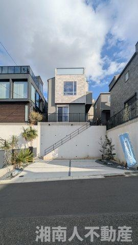藤沢市片瀬山１丁目６－２７新築戸建ての外観|外観は落ち着いています