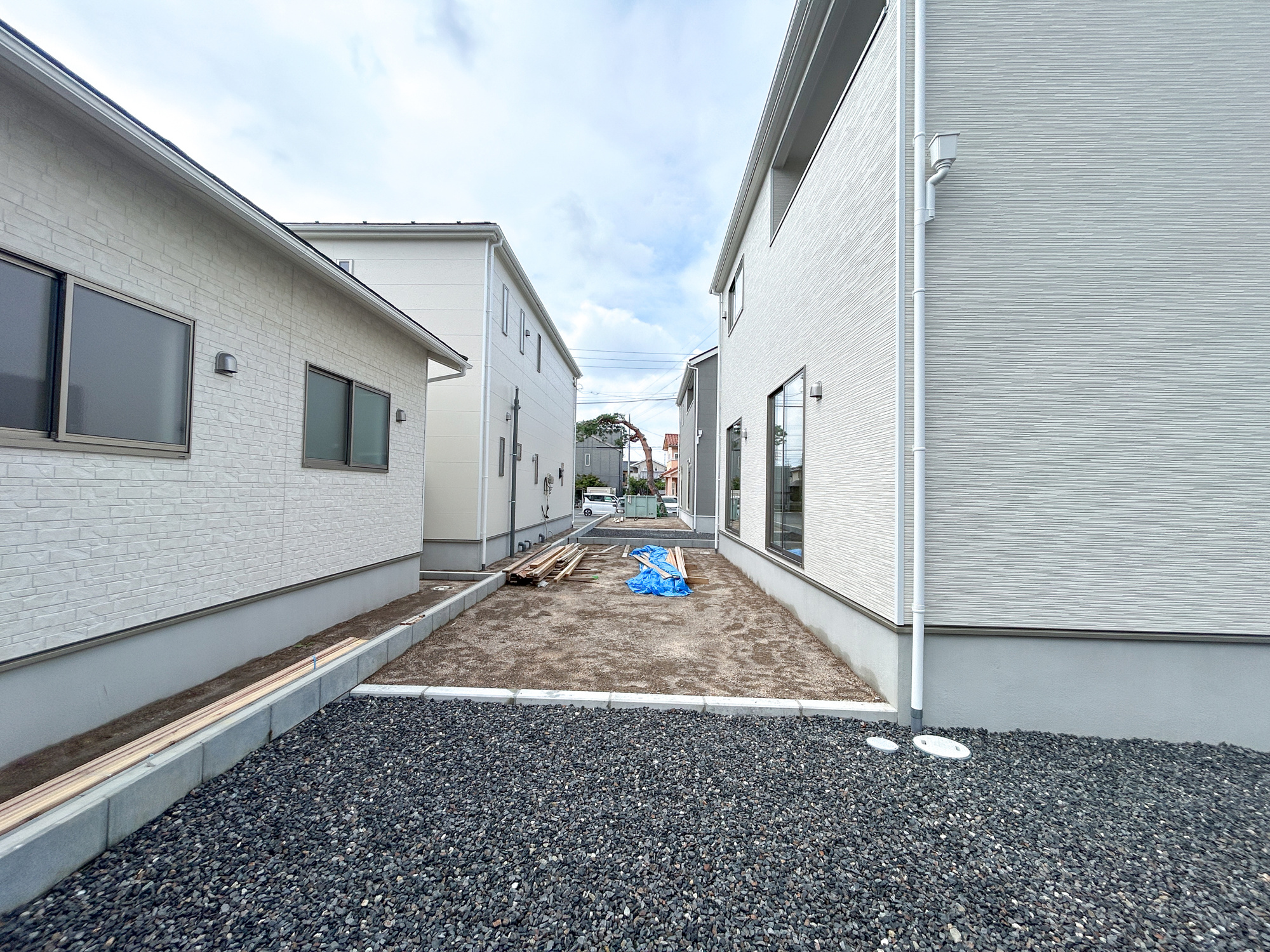 前橋市稲荷新田町第3　新築住宅全4棟の庭|お庭での家庭菜園・ガーデニングを通じて、お子様と一緒に育てていくと、思い出も増えていきそうですね♪