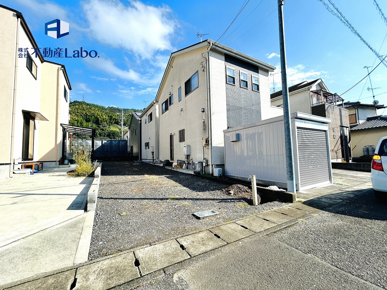 静岡市葵区瀬名七丁目16期　全1棟の前面道路含む現地写真|前面道路6.0ｍ♪駐車や車同士のすれ違いがラクラク♪
