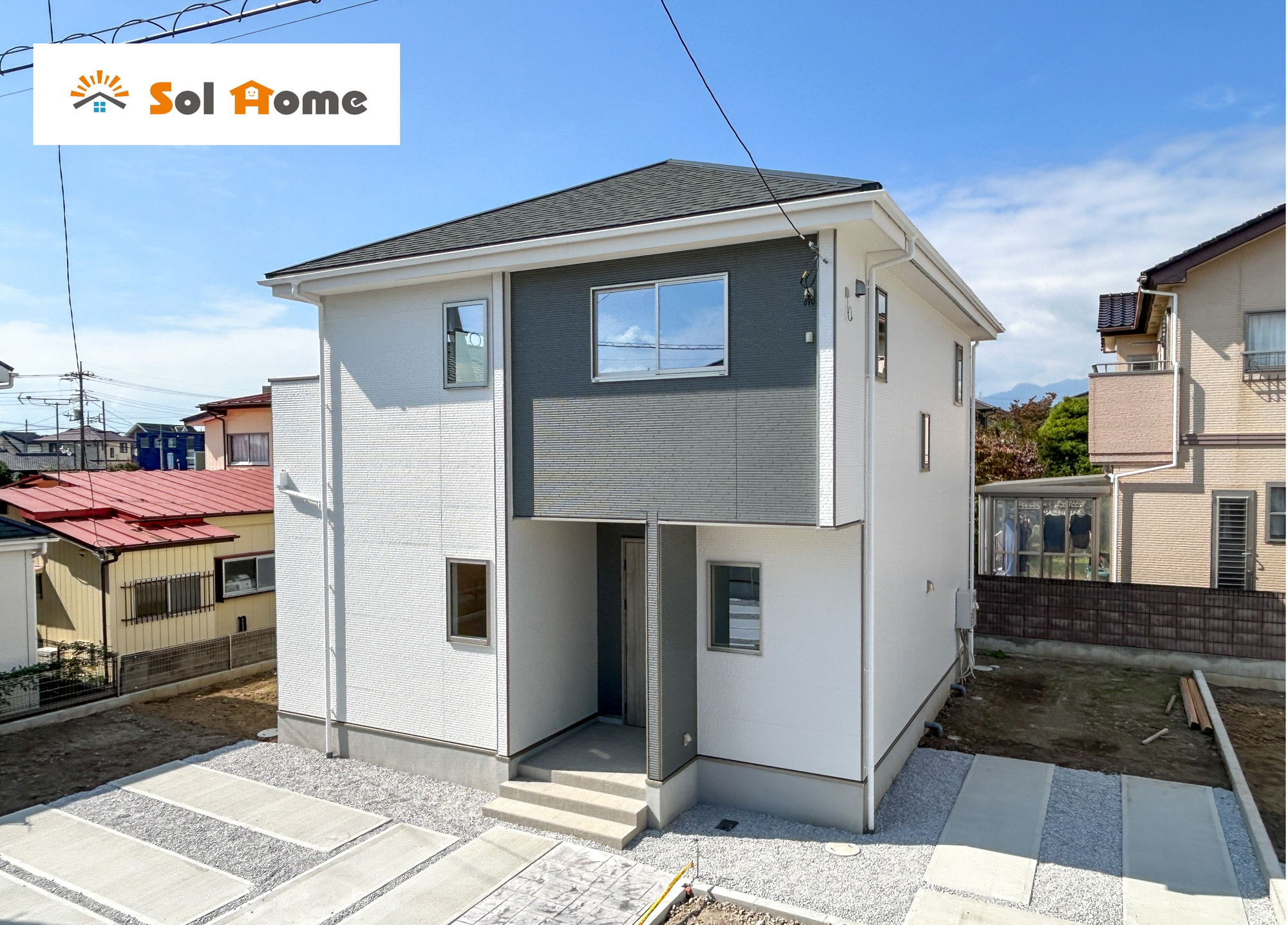 高崎市棟高町1期　新築住宅全4棟の外観|◆本日のご案内も大歓迎です♪◆ 図面や写真では分からない部分を不動産のプロが丁寧にご説明いたします！！ソルホームはいつでもお問い合わせをお待ちしております♪