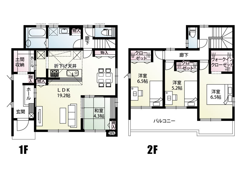 【西久保町2丁目2区画　2号棟　間取り図】