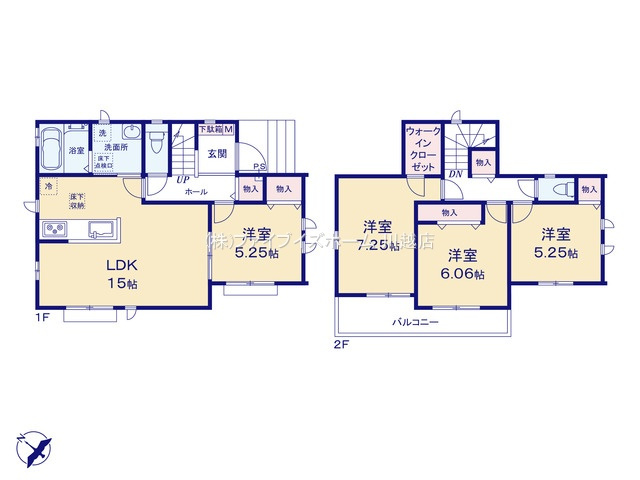 【B号棟　間取図】