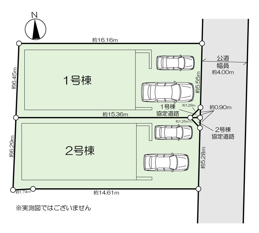 KEIAI GRACE　若林区大和町1期の区画図
