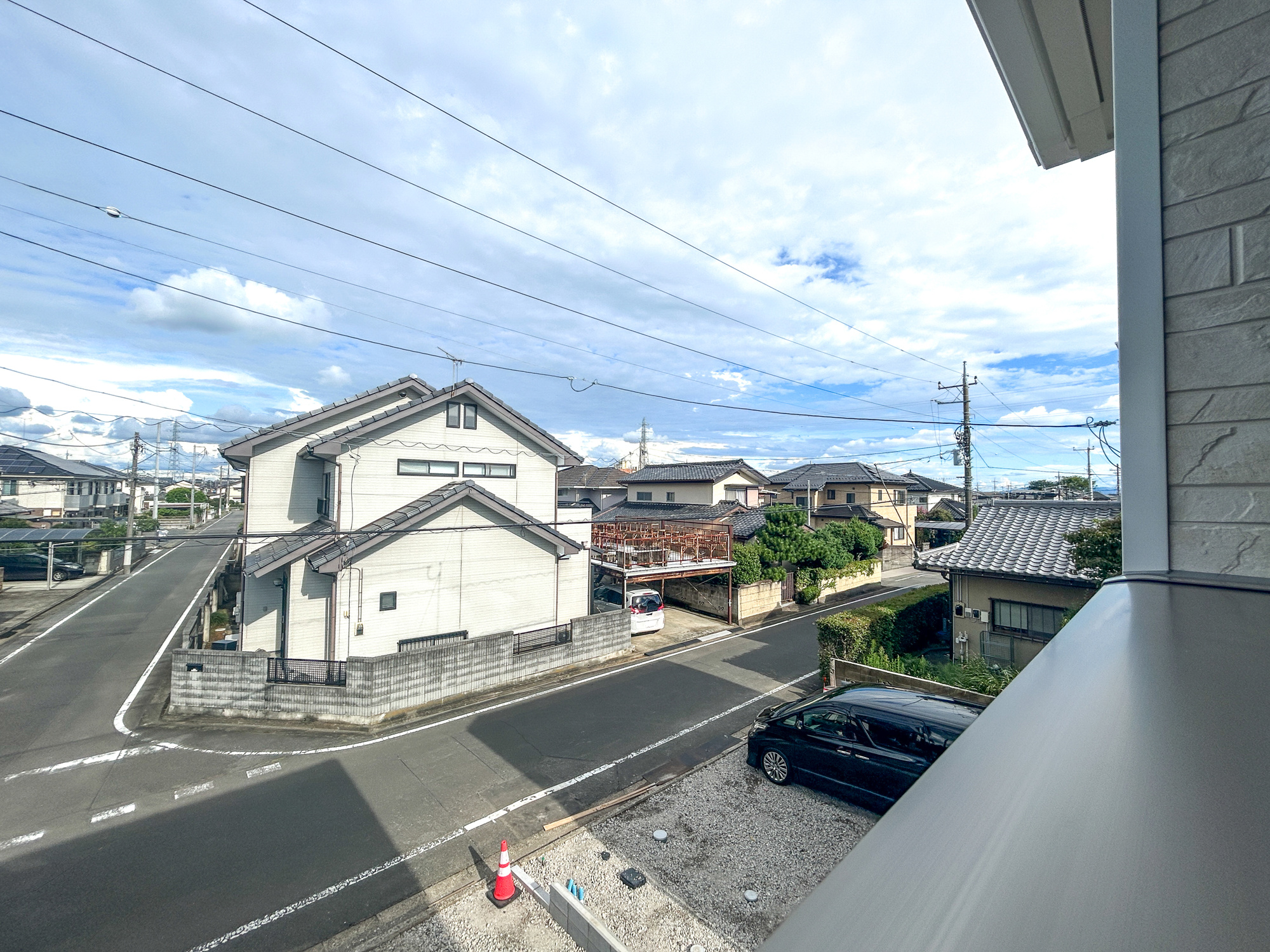前橋市大利根町第2　新築住宅全2棟の展望|隣地との距離が確保されているので開放感のある眺望♪