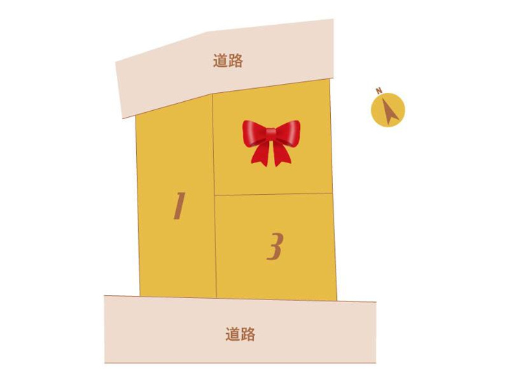【土地図】小山市乙女1号地(全3区画)■ファイブイズホーム■