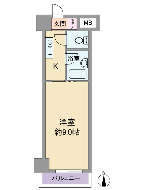 シャンブル向山の間取り