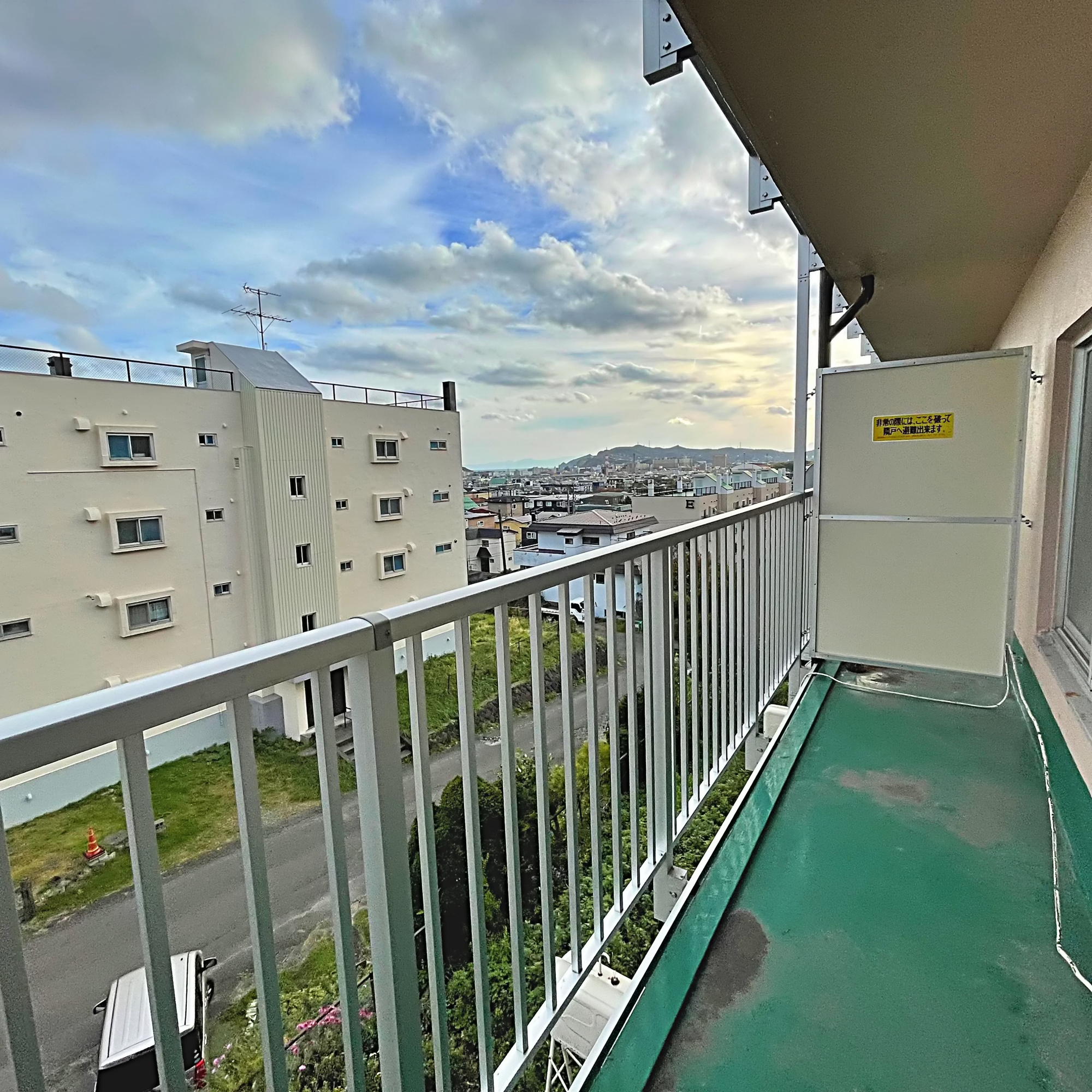 室蘭市高砂町2丁目20-5　高砂ハイツC棟のバルコニー
