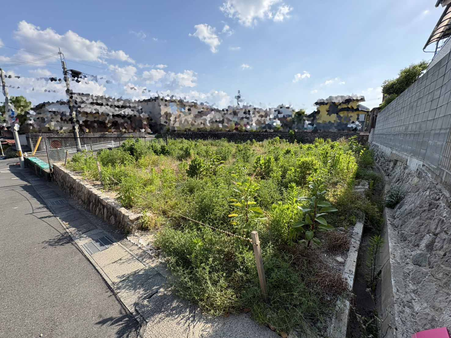 屋敷町更地の外観