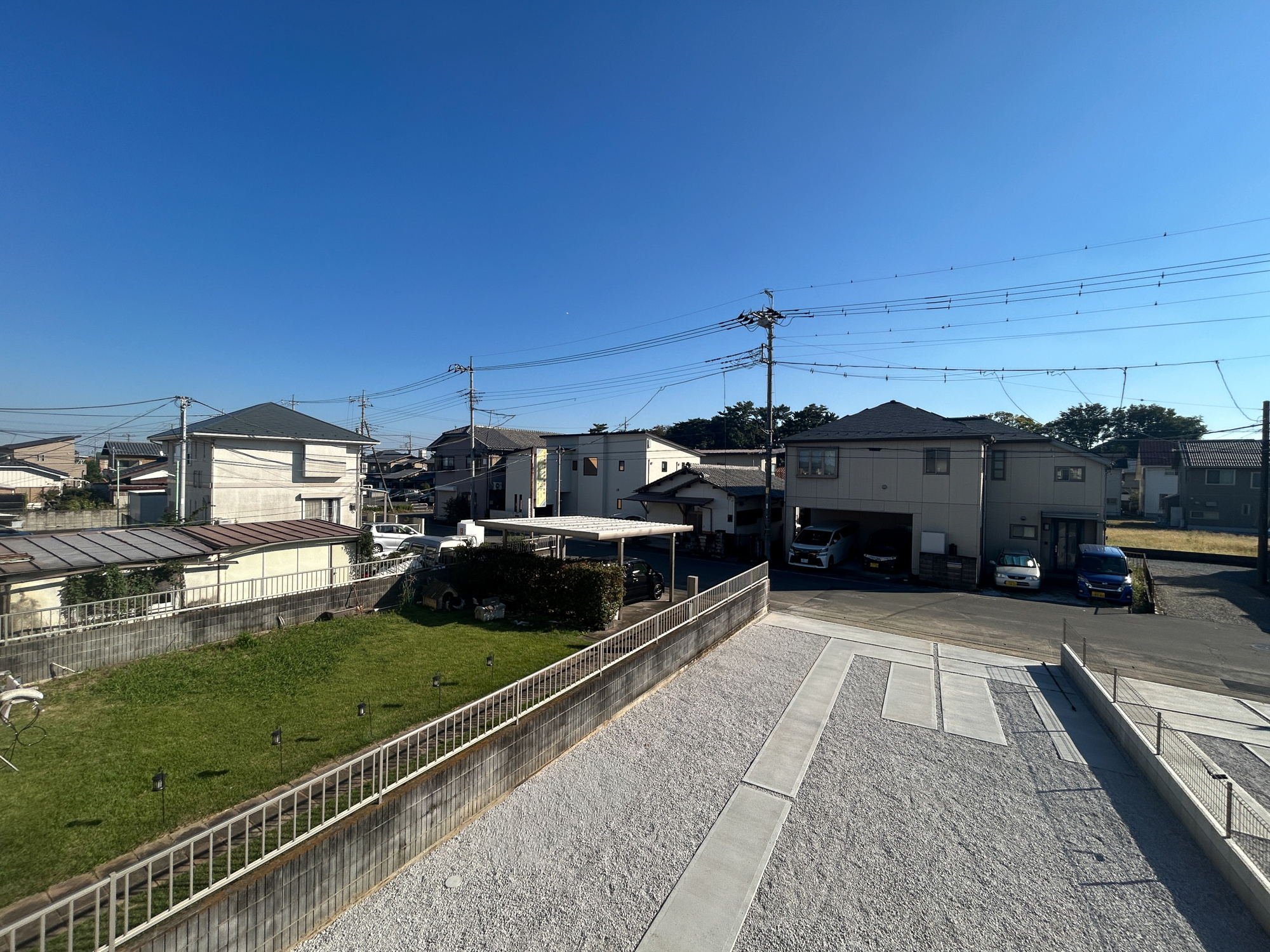 玉村町下新田3期　新築住宅全2棟の展望|見晴らしの良い眺望は開放感たっぷり♪