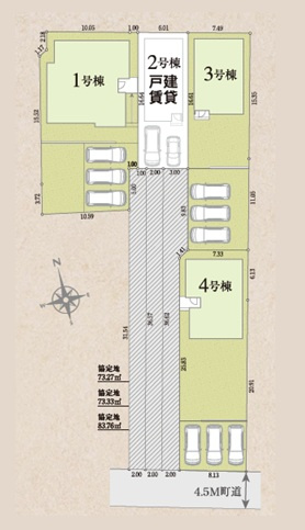 玉村町板井2期　新築住宅全4棟の間取り|「初めまして！」が集まる分譲地。たくさんの子供たちが年齢を問わずに、仲良く一緒に成長できるのは分譲地の特徴ですね。