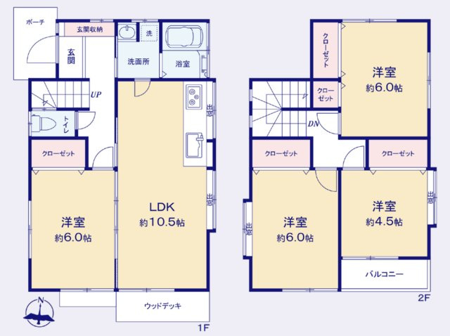 横浜市瀬谷区相沢7丁目 中古戸建て【仲介手数料無料】の間取り