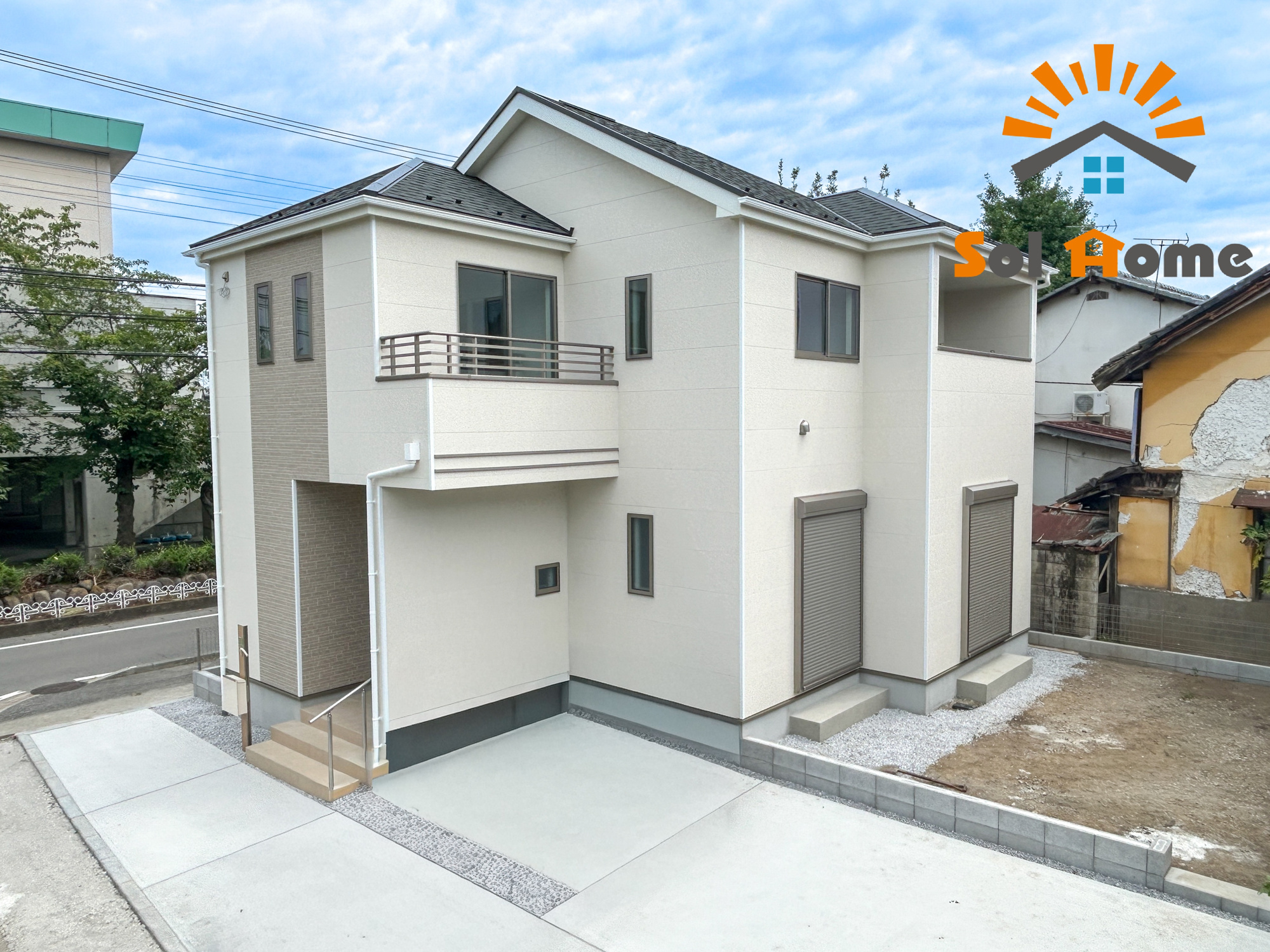 高崎市中豊岡町　新築住宅全1棟の外観|◆本日のご案内も大歓迎です♪◆ 図面や写真では分からない部分を不動産のプロが丁寧にご説明いたします！！ソルホームはいつでもお問い合わせをお待ちしております♪