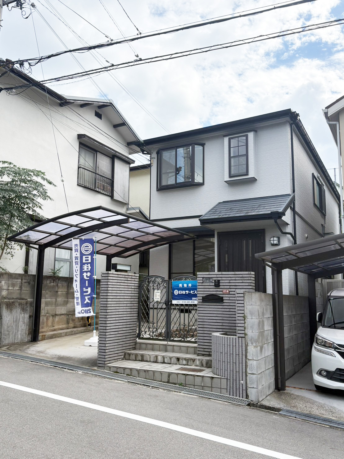 高槻市松が丘二丁目戸建の外観|落ち着いた雰囲気の外観です。（令和８年１０月現在）
