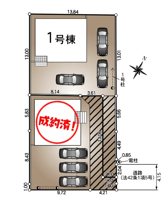 クレイドルガーデン　富士市森島第16　全2棟の区画図|全2区画　早くも1棟ご成約♪