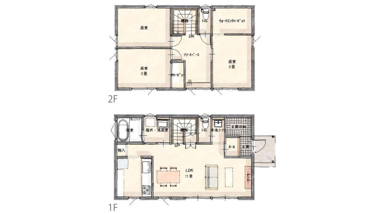 熊谷市久下R区画　間取図