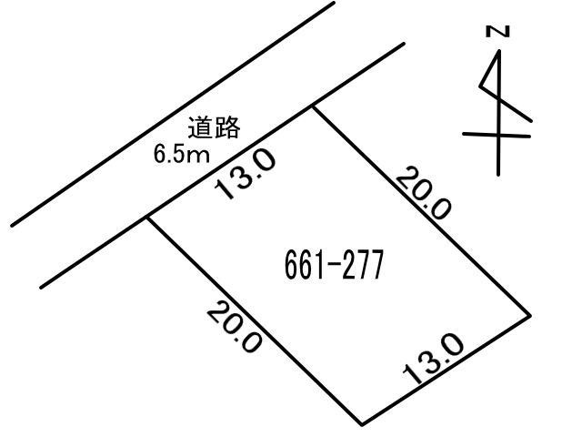 白老町北吉原661-277　土地の外観