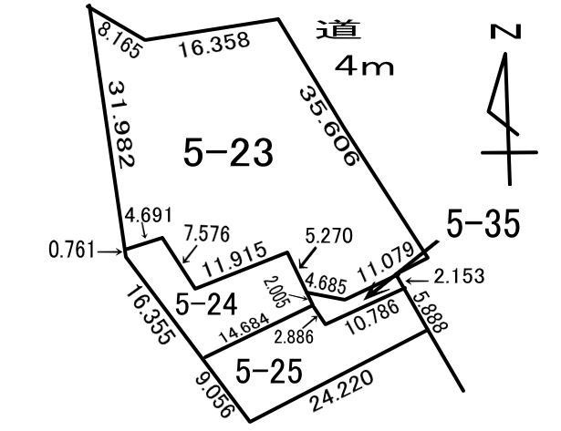 登別市登別東町3丁目5-23　土地の外観