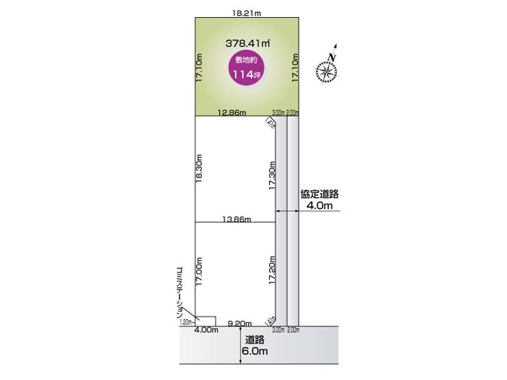 【1号地:区画図】
