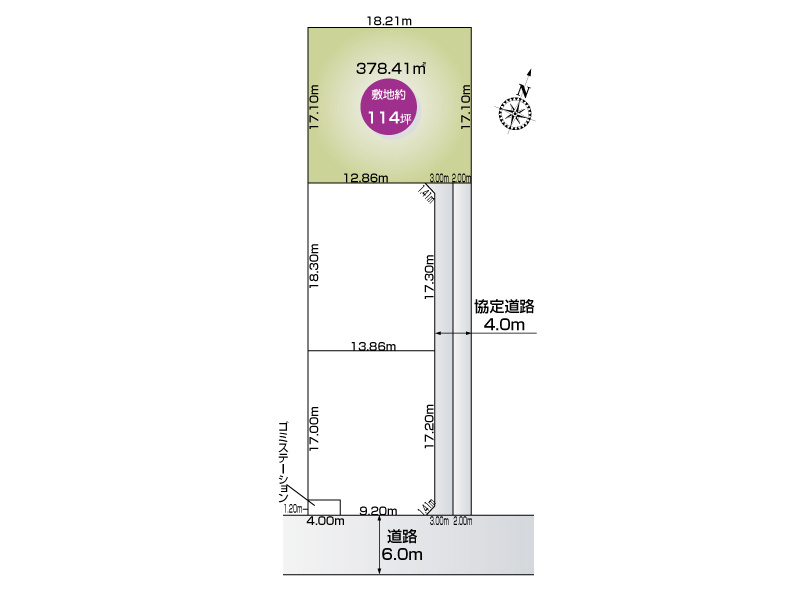 【1号地:区画図】