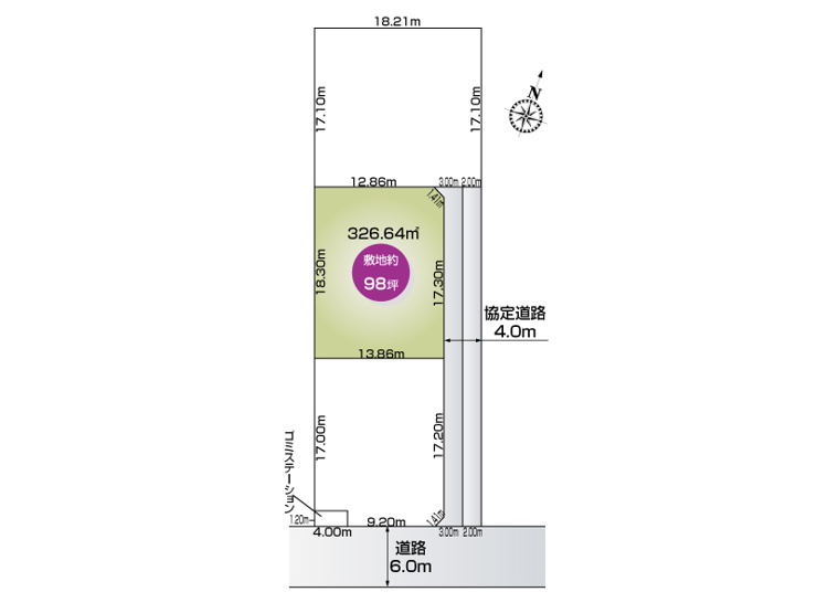 【2号地:区画図】