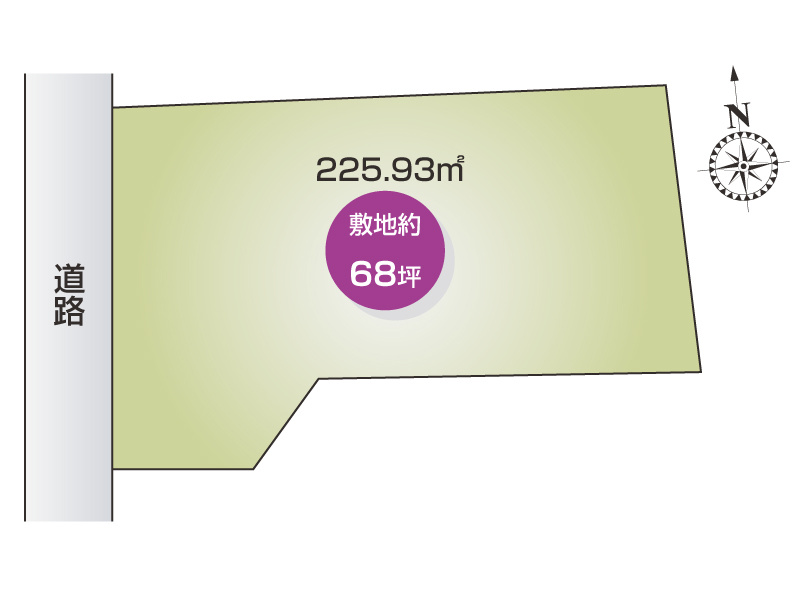 古河市長谷町◆区画図