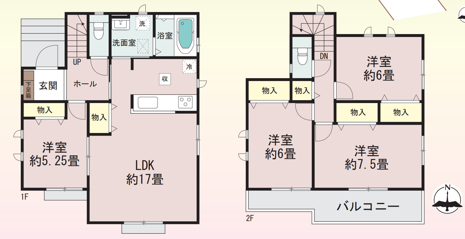 横浜市戸塚区原宿１丁目 新築戸建て【仲介手数料無料】カースペース2台の間取り