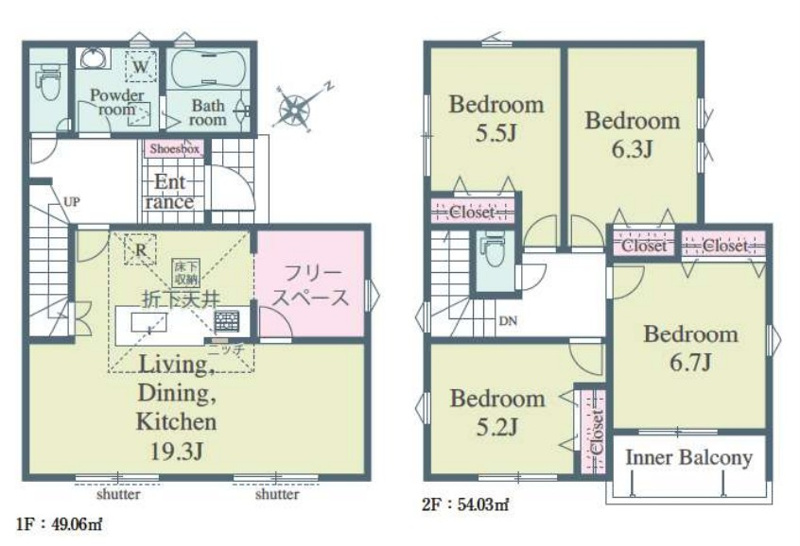 【6号棟　間取図】