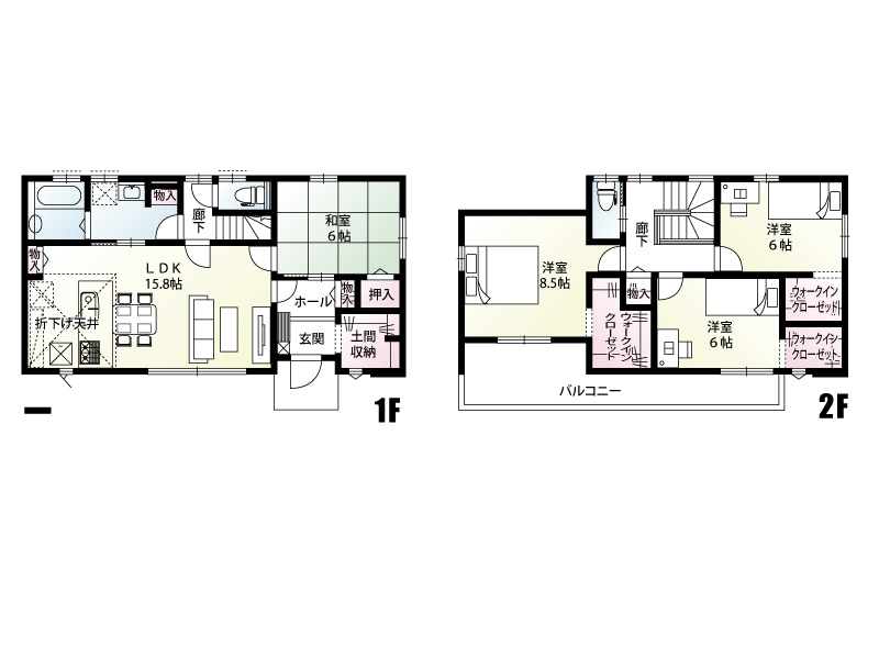 【８号棟：間取り図】