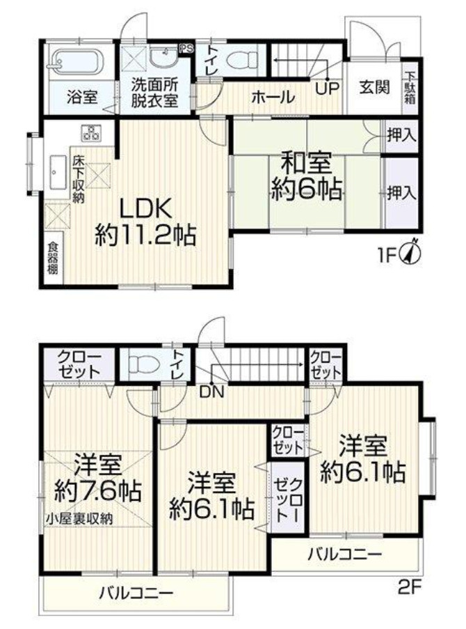 横浜市磯子区岡村6丁目 中古戸建て【仲介手数料半額】の間取り