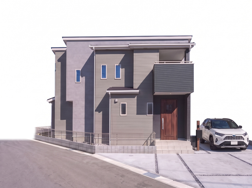 猿島郡境町◆完成イメージ
落ちついたグレーの外観ながらメリハリのある建物形状を採用し、スタイリッシュな仕上がりとなっております♪